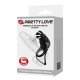 Cumpara ieftin Inel Penis Cu Vibratii Ruben, Negru, Pretty Love