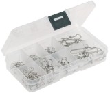 Set Agrafe Carp Zoom Duo Lock, 8 Marimi, 50buc/plic