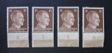 Germania (Deutsches Reich) 1941/1944 "Hitler" (10 Pfennig) (6, 7, 8, 9) și C&acirc;mp Hașurat MNH - Cod: -TG1