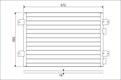 VALEO 817701 Condensator, climatizare foto