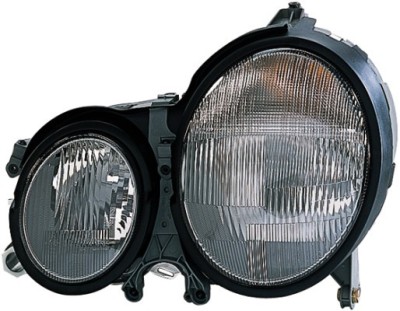 Far Mercedes Clasa E (W210) 07.1999-03.2003 DEPO partea Dreapta, tip bec H7+H7, reglaj pneumatic foto