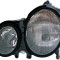 Far Mercedes Clasa E (W210) 07.1999-03.2003 DEPO partea Dreapta, tip bec H7+H7, reglaj pneumatic