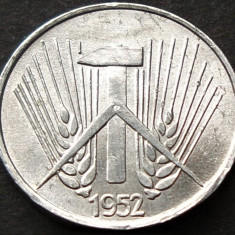 Moneda 1 PFENNIG RDG - GERMANIA DEMOCRATA, anul 1952 *cod 1202