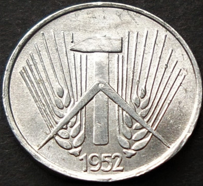 Moneda 1 PFENNIG RDG - GERMANIA DEMOCRATA, anul 1952 *cod 1202 foto