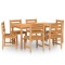 Set mobilier de gradina, 7 piese, lemn masiv de tec