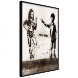 Cumpara ieftin Poster - Banksy: Rude Kids, cu Ramă neagră, 40x60 cm