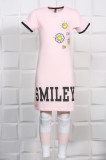 Cumpara ieftin Rochita Fetite 5-13 Ani Smiley Pink - 7ANIMarimea