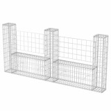 Cumpara ieftin Cos gabion in forma de U, 240 x 20 x 100 cm, otel galvanizat