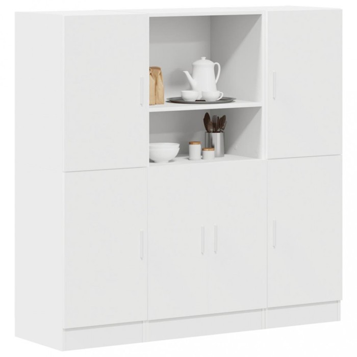 Gossi set dulap de bucatarie din 3 piese lemn prelucrat alb