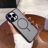 Cumpara ieftin Husa iPhone 16 Pro 6.3 Silicon Magsafe Neo Hibrid Negru Fumuriu