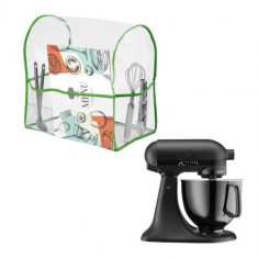 Husa de praf Kwmobile pentru KitchenAid 4.3 - 4.8 l, Transparent/Verde, Silicon, 59988.03