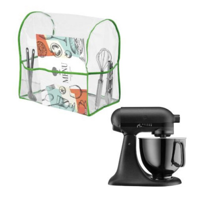 Husa de praf Kwmobile pentru KitchenAid 4.3 - 4.8 l, Transparent/Verde, Silicon, 59988.03 foto