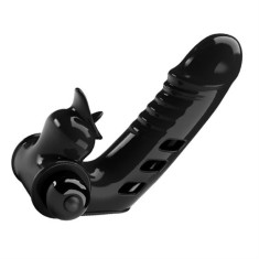 Vibrator Deget Corbin Honey Finger, 10 Moduri Vibratii, TPR, Negru