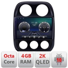 Navigatie Jeep Compass 2010-2016 Manual C-2500 Android Octa Core Ecran 2K QLED GPS 4G 4+32GB 360 KIT-2500+EDT-E410-2K CarStore Technology foto