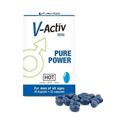 V-Activ for Men 20 Pastile Potenta, erectii puternice, intarziere ejaculare foto