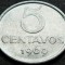 Moneda 5 CENTAVOS- BRAZILIA, anul 1969 * cod 5354 A