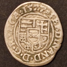 Denar Ungaria 1577 Ferdinand argint 0.3gr nr.4