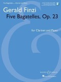 5 Bagatelles, Op. 23: Clarinet in B-Flat and Piano with a CD of Performance and Piano Accompaniment Recordings