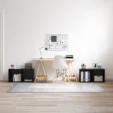 vidaXL Set comodă TV 2 pcs Stejar negru 72 x 35 x 36.5 cm