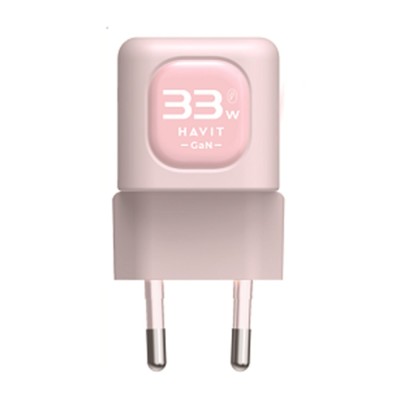 Incarcator priza USB Type-C 33W Havit UC230 EU, roz foto