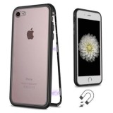 Cumpara ieftin Husa Apple iPhone SE2 Magnetica cu spate din sticla securizata si folie privacy pentru ecran, MyStyle Perfect Fit