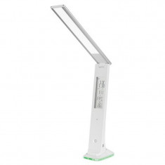 Lampa LED pentru birou cu afisaj LCD, 3 W, USB, unghi reglabil foto