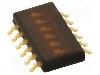 Intrerupator DIP, 2 pozitii, montare SMT, 6 sectiuni, OMRON OCB - A6H-6102