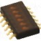 Intrerupator DIP, 2 pozitii, montare SMT, 6 sectiuni, OMRON OCB - A6H-6102