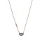 Colier Language of Jewels, Ochi Bleu Strass, Lanț Aurie, Oțel Inoxidabil