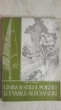 Florin D. Popescu - Limba si stilul poeziei lui Vasile Alecsandri, 1980, Didactica si Pedagogica