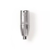 Adaptor XLR 3 pini tata - mama RCA 1buc metal NEDIS