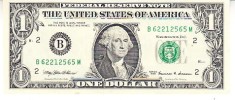 B11 - Bancnota foarte veche - America USA - 1 dolar - 1999
