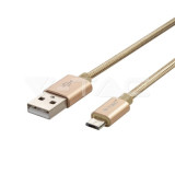 Cablu Micro Usb 1 Metru Auriu Seria Platinum Cod 8490 060721-12, General