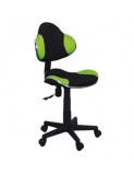 Scaun birou copii SL G2, Ergonomic, Stofa, Inaltime reglabila, Cadru polipropilena, 60 kg, Verde/Negru
