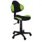 Scaun birou copii SL G2, Ergonomic, Stofa, Inaltime reglabila, Cadru polipropilena, 60 kg, Verde/Negru