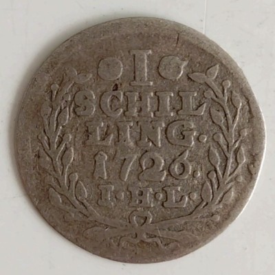 Moneda Hamburg - 1 Schilling 1726 - IHL - Argint foto
