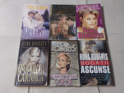 LOT 6 CARTI NORA ROBERTS~RAUL DIVIN+LA NOAPTE SI INTOTDEAUNA+SANCTUARUL .... foto