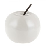 Decorațiune Fruct Ceramică, Model Mar, Culoare Alb Perlat, Dimensiuni 8.5x7cm, Oem