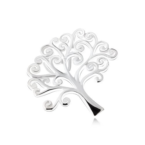 Pandantiv &icirc;n formă de copac cu ramuri &icirc;nflorite, argint 925