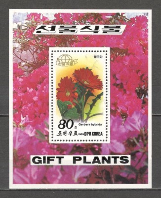 Coreea de Nord.1989 Flori de plante-Bl. SC.132 foto