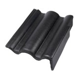 Tigla laterala dreapta BMI Bramac, Romana, antracit, suprafata Novo, 300 x 420 mm