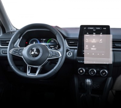 Folie Protectie Navigatie Mitsubishi ASX 2023+, Duragon, protectie Display Navigatie, silicon Transparent, Anti-zgarieturi, kit instalare foto