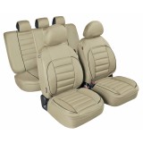 Huse scaun De-Luxe Sport Edition jacquard high-quality 9buc - Bej Garage AutoRide, Lampa