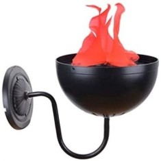 Lampa decorativa cu flacara FOXMAG24 cu proiectie halogen ce imita flacara, prindere pe perete