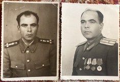 SET 2 FOTO VECHI OFITER DE SECURITATE DECORAT(DRAGAN M.IOAN)LOCOTENENT MAJOR...