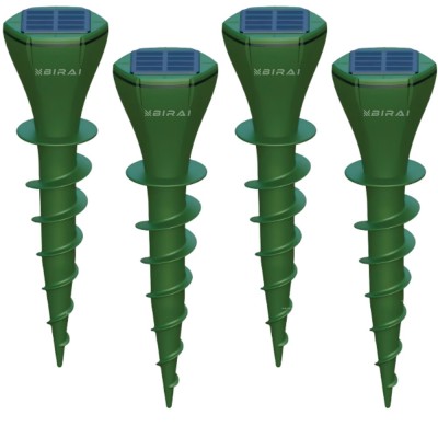 Set 4 Aparate Anti-Cartite BIRAI BR08, 3 Moduri, Acoperire 360&amp;deg;, Raza pana la 700㎡, Baterie 200mAh, Incarcare Solara, Vibratii, Impermeabil IP65, Ultr foto