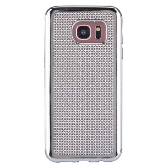 Husa Silicon Samsung S7 g930 Luxury Electroplacat Silver