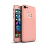 Husa iPhone 6/6S IPAKY Full Cover Auriu Roz, Plastic, Anti-alunecare