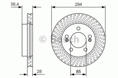 Disc frana SSANGYONG KYRON (2005 - 2016) BOSCH 0 986 479 D32 foto