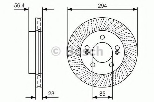 Disc frana SSANGYONG KYRON (2005 - 2016) BOSCH 0 986 479 D32